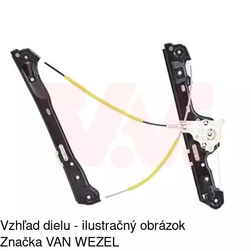 Mechanizmus sťahovania okna elektrický bez motora 2001PSG1 /POLCAR/ - obr. 5