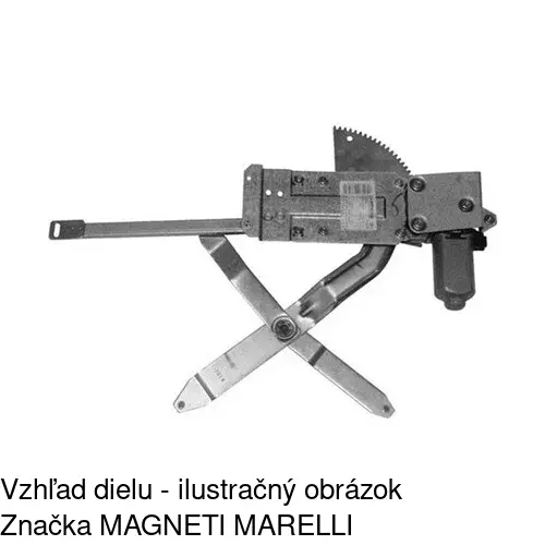 Mechanizmus sťahovania okna elektrický bez motora 2015PSG1 /POLCAR/ - obr. 1