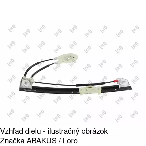 Elektrický mechanizmus okna dverí 2016PSE4 /POLCAR/ - obr. 2
