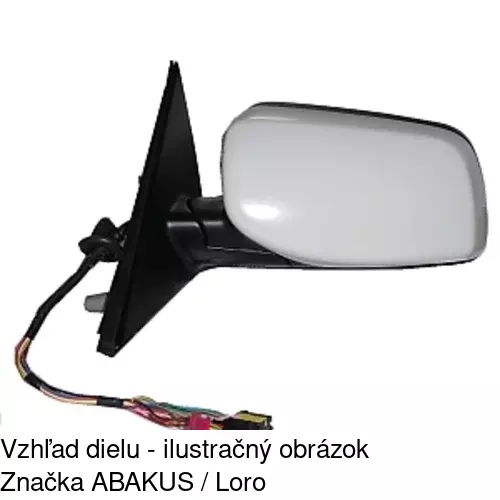Sklo vonkajšieho zrkadla s držiakom POLCAR 2017545E