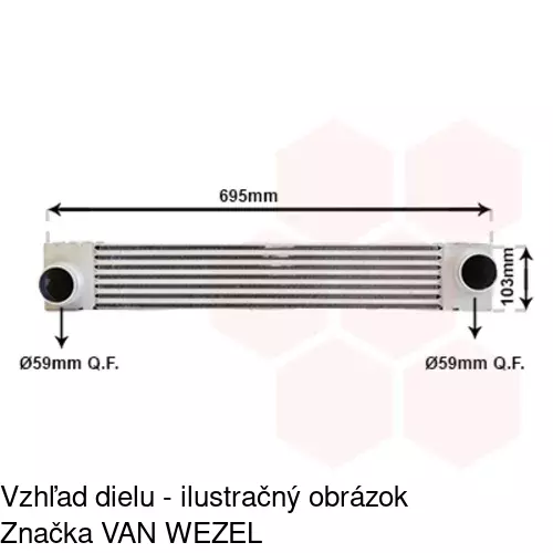 Chladiče vzduchu (Intercoolery) 2017J81X /POLCAR/ - obr. 5