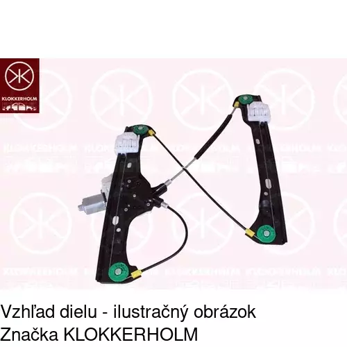 Mechanizmus sťahovania okna elektrický bez motora 2040PSG2 /POLCAR/ - obr. 2