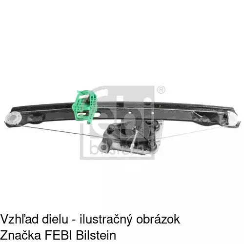 Mechanizmus sťahovania okna elektrický bez motora 2040PSG3 /POLCAR/ - obr. 4