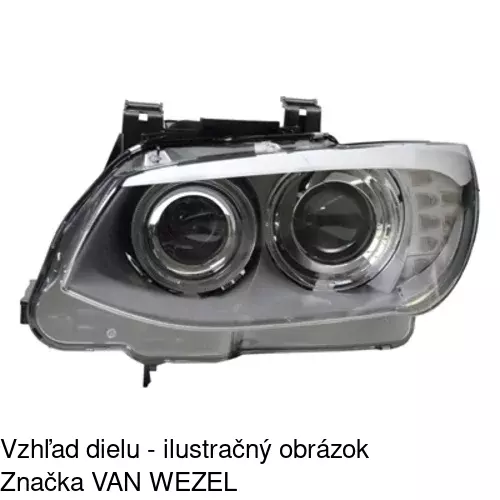 Hlavný reflektor 2043093U /POLCAR/ - obr. 2