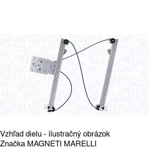 Mechanizmus sťahovania okna elektrický bez motora 2050PSG1 /POLCAR/ - obr. 2