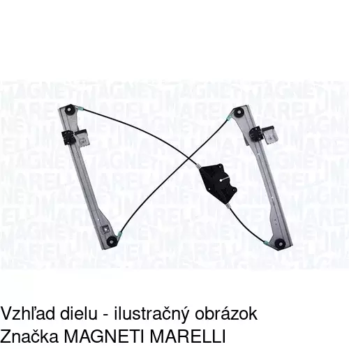 Mechanizmus sťahovania okna elektrický bez motora 2050PSG2 /POLCAR/ - obr. 2