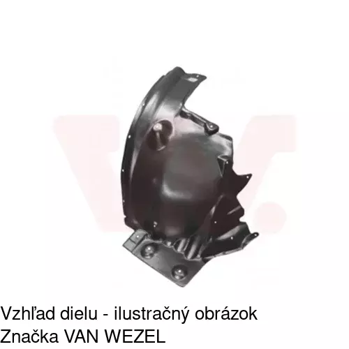 Podblatník (plast) POLCAR 20X1FL2T