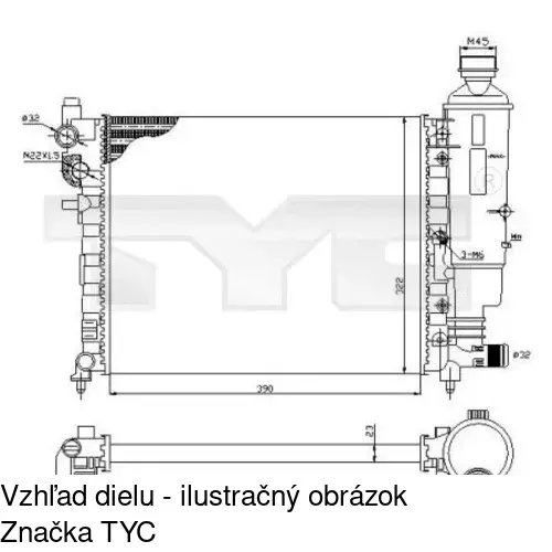 Chladiče vody POLCAR 2306085X