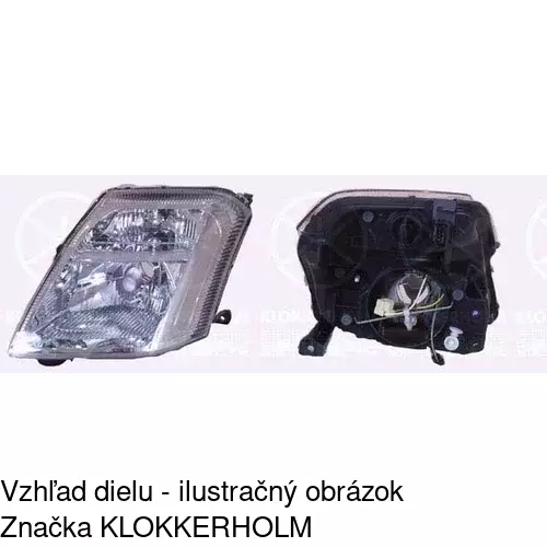 Hlavný reflektor 2308101E /POLCAR/ - obr. 1