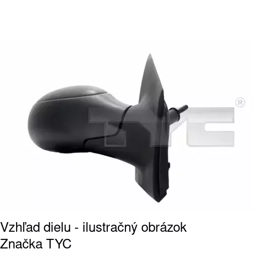 Vonkajšie zrkadlo 2315529E /POLCAR/ - obr. 4