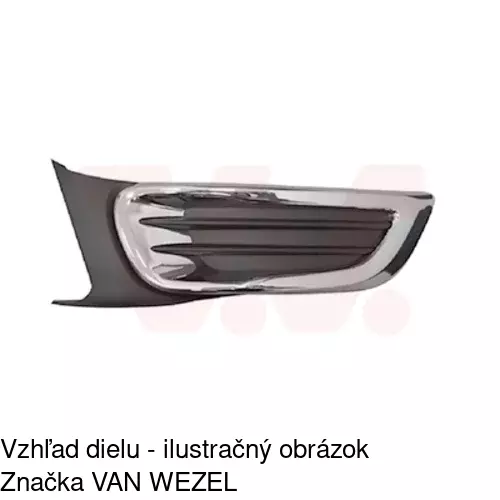 Lišta nárazníka 231707-6 /POLCAR/