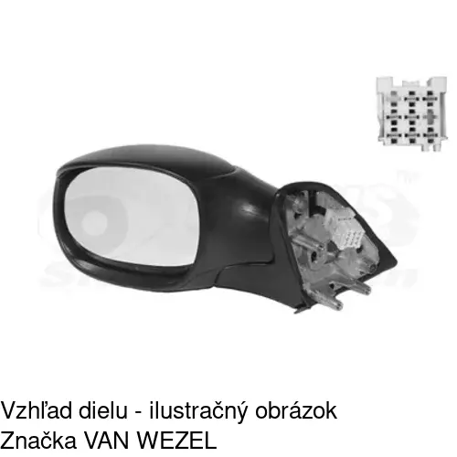 Vonkajšie zrkadlo 2327516E /POLCAR/ - obr. 3