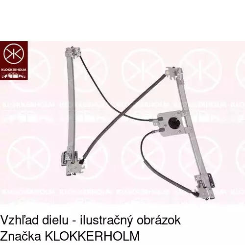 Mechanizmus sťahovania okna elektrický bez motora POLCAR 2328PSG5