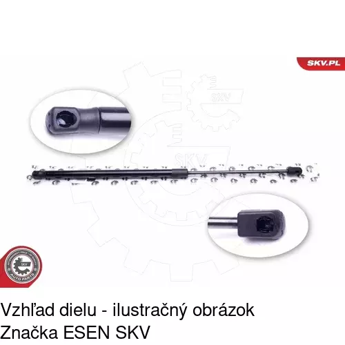 Plynová pružina 2334AB /POLCAR/ - obr. 4