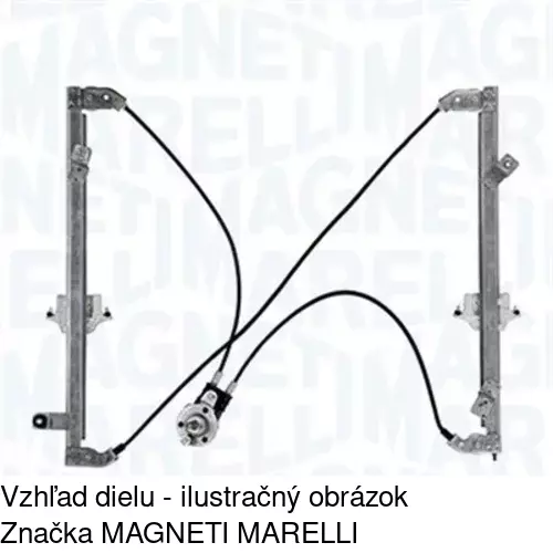Manuálny mechanizmus okna dverí 2350PSM2 /POLCAR/ - obr. 1