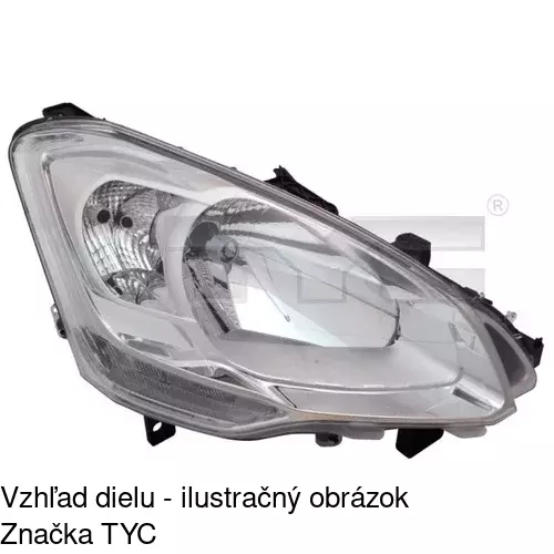 Hlavný reflektor 235210-V /POLCAR/ - obr. 1