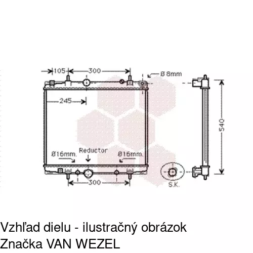 Chladiče vody 238108A1 /POLCAR/ - obr. 1