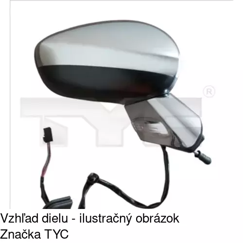 Rám vonkajšieho zrkadla POLCAR 239154PE