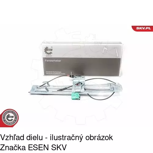 Mechanizmus sťahovania okna elektrický bez motora 2397PSG1 /POLCAR/ - obr. 1