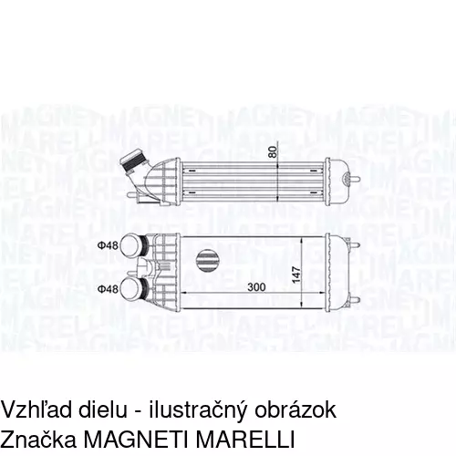 Chladiče vzduchu (Intercoolery) POLCAR 23B1J81X