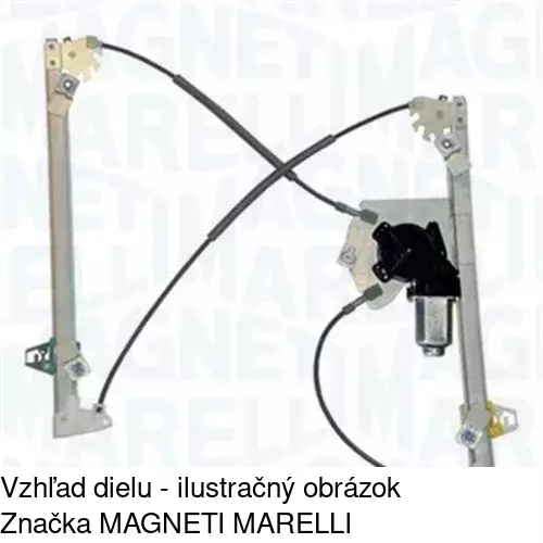 Elektrický mechanizmus okna dverí 23B1PSE1CE /POLCAR/ - obr. 1