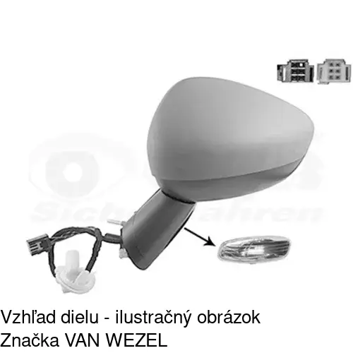 Vonkajšie zrkadlo 23C1512M /POLCAR/ - obr. 2