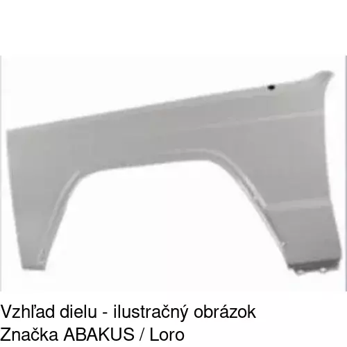 Predný blatník POLCAR 240401