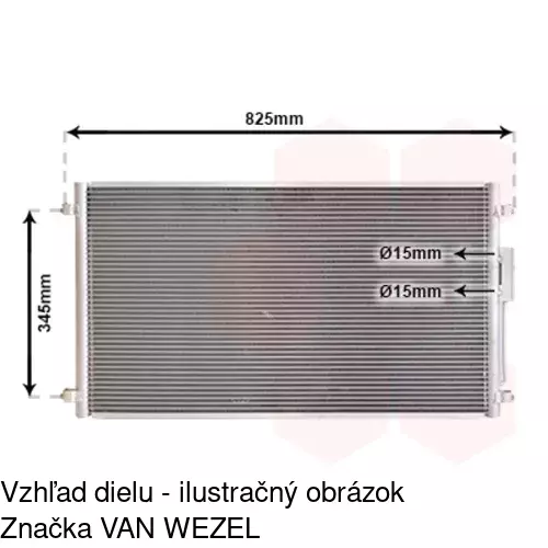 Chladiče klimatizácie 2420K8C3S /POLCAR/ - obr. 2