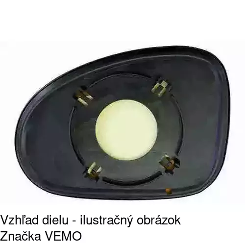 Sklo vonkajšieho zrkadla s držiakom 2501544E /POLCAR/ - obr. 4