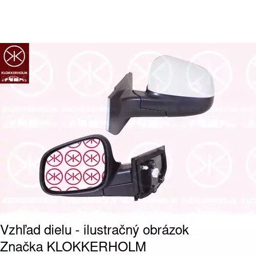 Vonkajšie zrkadlo 2502514E /POLCAR/ - obr. 1