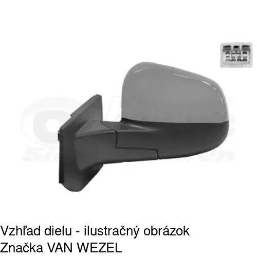 Vonkajšie zrkadlo 2502514E /POLCAR/ - obr. 4