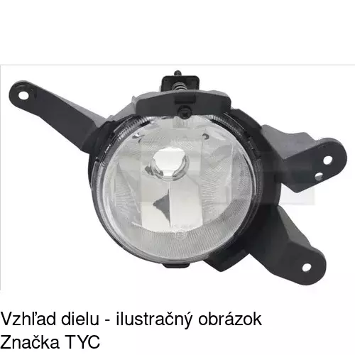 Hmlové svetlo - predné POLCAR 250830-E