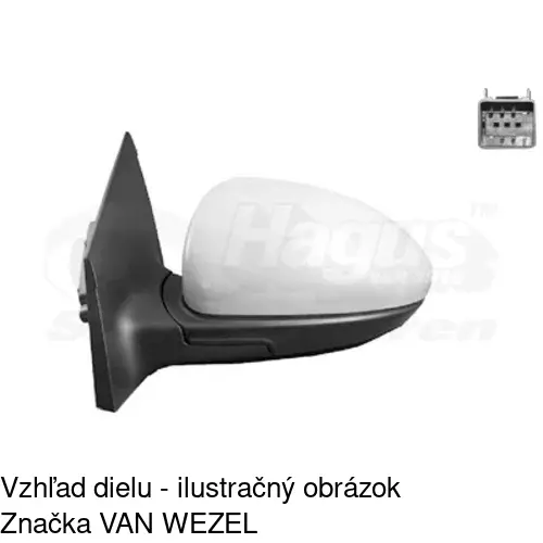 Vonkajšie zrkadlo 2508515M /POLCAR/ - obr. 5