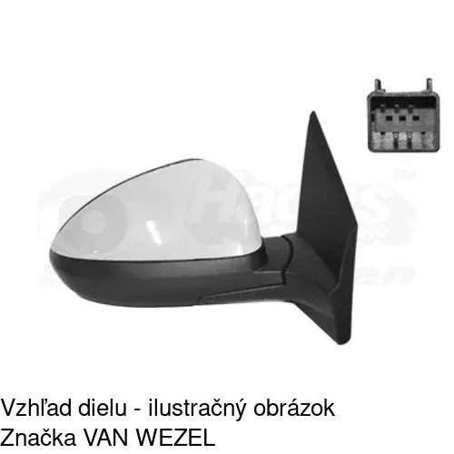 Vonkajšie zrkadlo 25B1523M /POLCAR/ - obr. 2