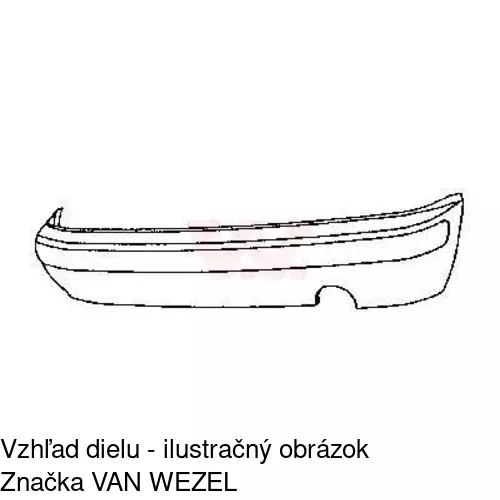 Zadný nárazník 270596-2 /POLCAR/