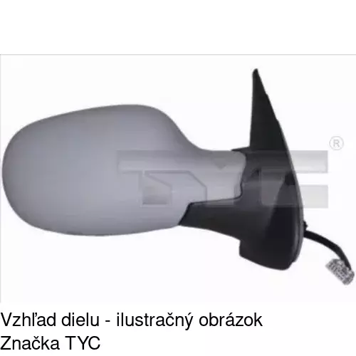 Vonkajšie zrkadlo 2707515M /POLCAR/ - obr. 1