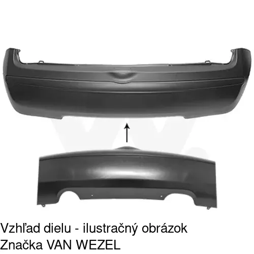 Zadný nárazník 270796-7 /POLCAR/