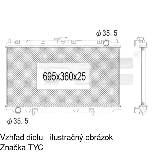 Chladiče vody POLCAR 2732082K