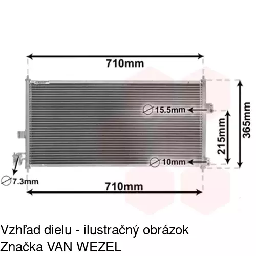Chladiče klimatizácie 2756K8C1 /POLCAR/ - obr. 1