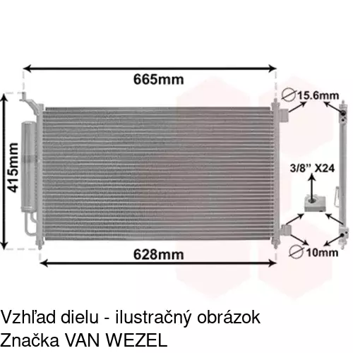 Chladiče klimatizácie 2758K8C2S /POLCAR/ - obr. 2