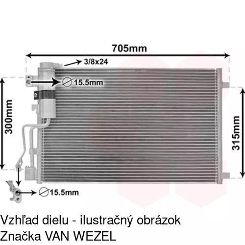 Chladiče klimatizácie 2759K82K /POLCAR/ - obr. 1