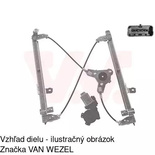 Elektrický mechanizmus okna dverí 2759PSE3 /POLCAR/ - obr. 1