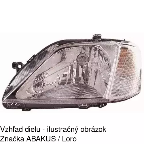 Hlavný reflektor 2800100E /POLCAR/ - obr. 2