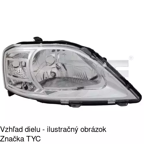 Hlavný reflektor POLCAR 2801091E