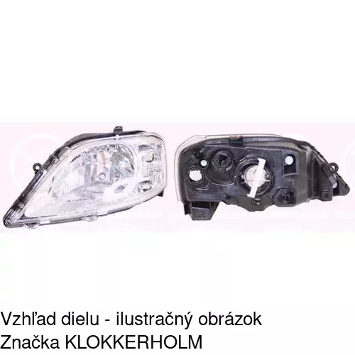 Hlavný reflektor 2801101E /POLCAR/ - obr. 1