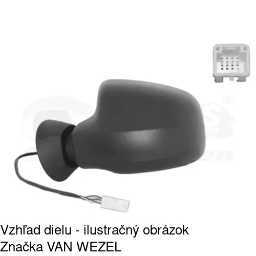 Vonkajšie zrkadlo 2801513M /POLCAR/ - obr. 2