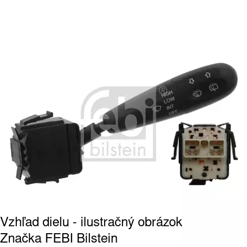 Združený prepínač POLCAR 2902PZW1