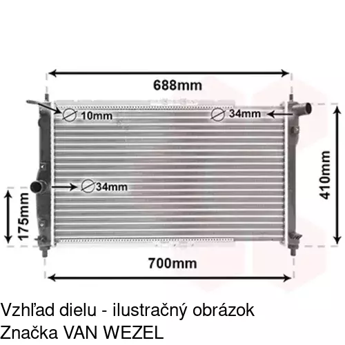 Chladiče vody 291208-A /POLCAR/ - obr. 3
