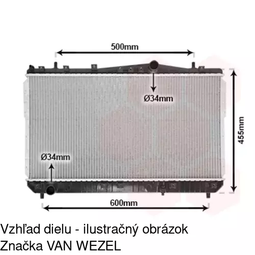 Chladiče vody 296008A1 /POLCAR/ - obr. 1
