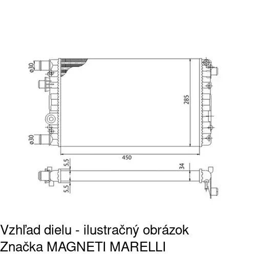 Chladiče vody 3002081X /POLCAR/ - obr. 2